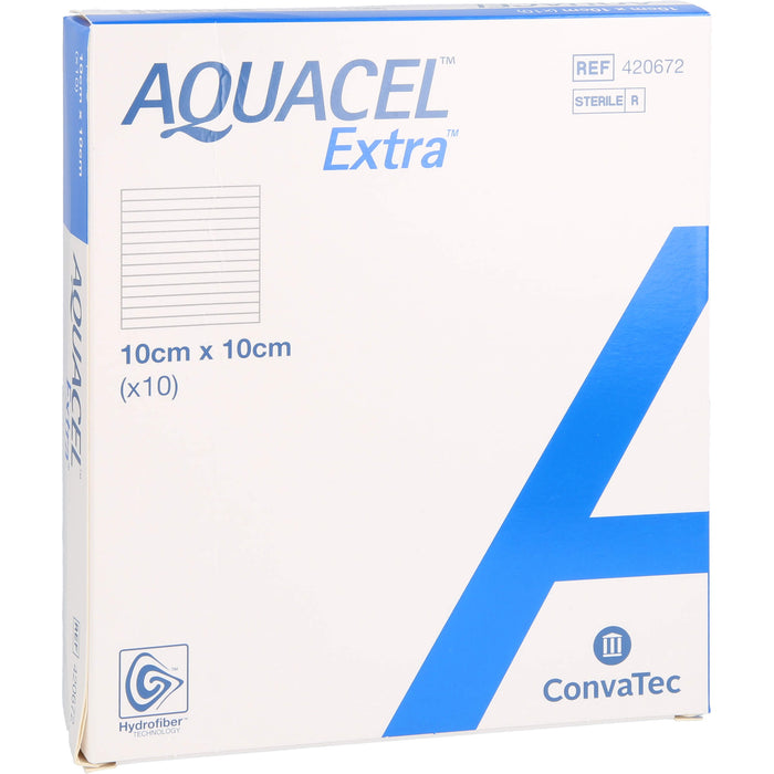 Aquacel Extra 10x10 cm Kompressen, 10 St KOM