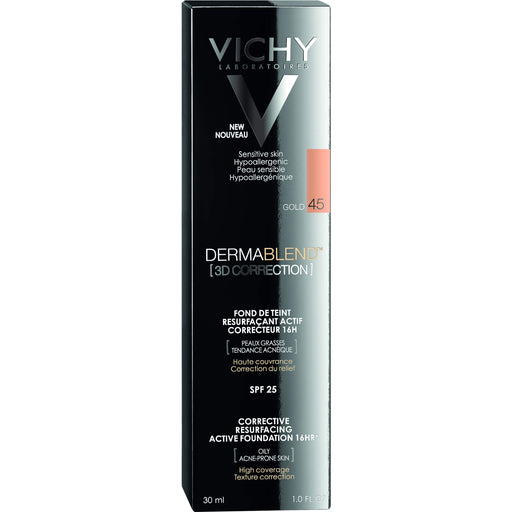 VICHY Dermablend 3D Correction Make-Up Foundation 45 Gold, 30 ml Creme