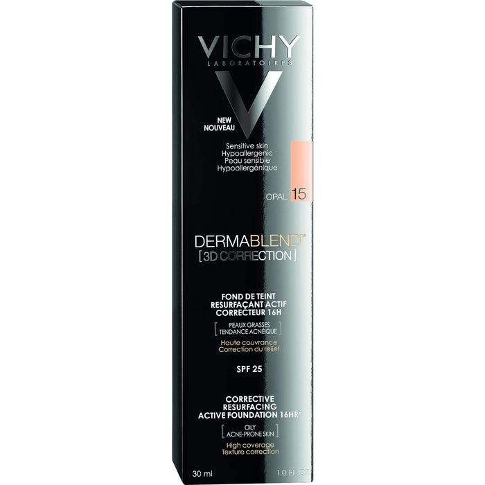 VICHY Dermablend 3D Correction Make-Up Foundation 15 Opal, 30 ml Creme