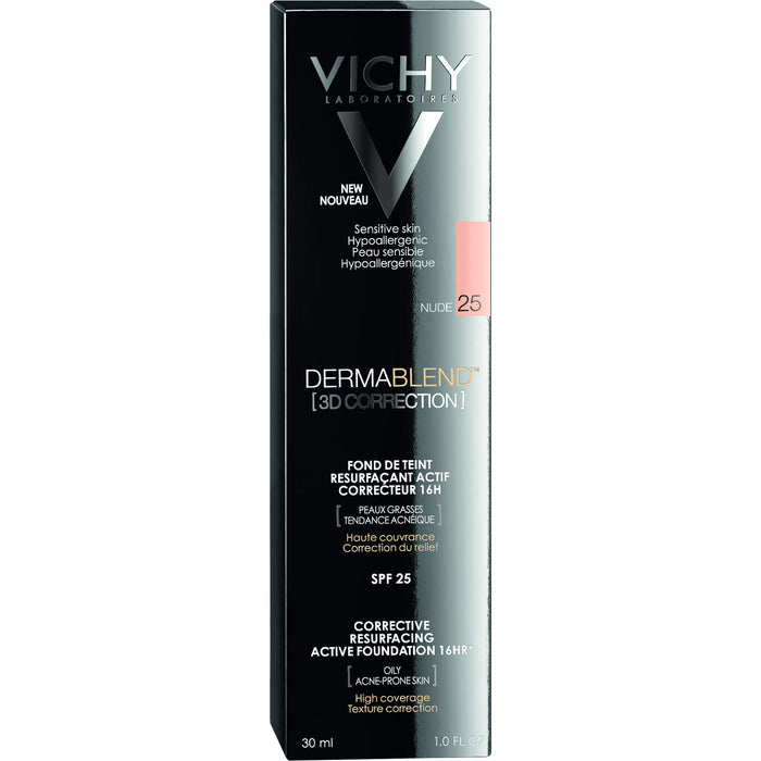 VICHY Dermablend 3D Correction Make-Up Foundation 25 Nude, 30 ml Creme