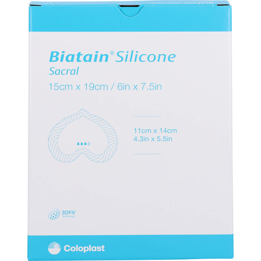 Biatain Silicone Schaumverb. Sakrum klein 15x19 cm, 5 St VER