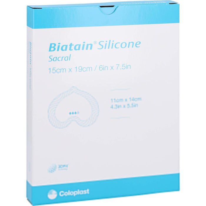 Biatain Silicone Schaumverb. Sakrum klein 15x19 cm, 5 St VER