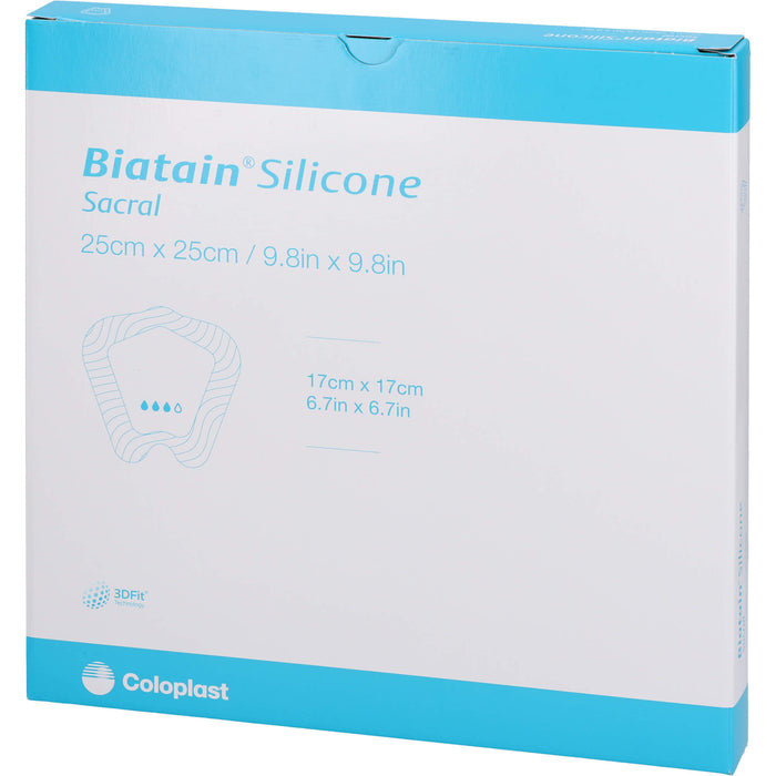 Biatain Silicone Schaumverb. Sakrum groß 25x25 cm, 5 St VER