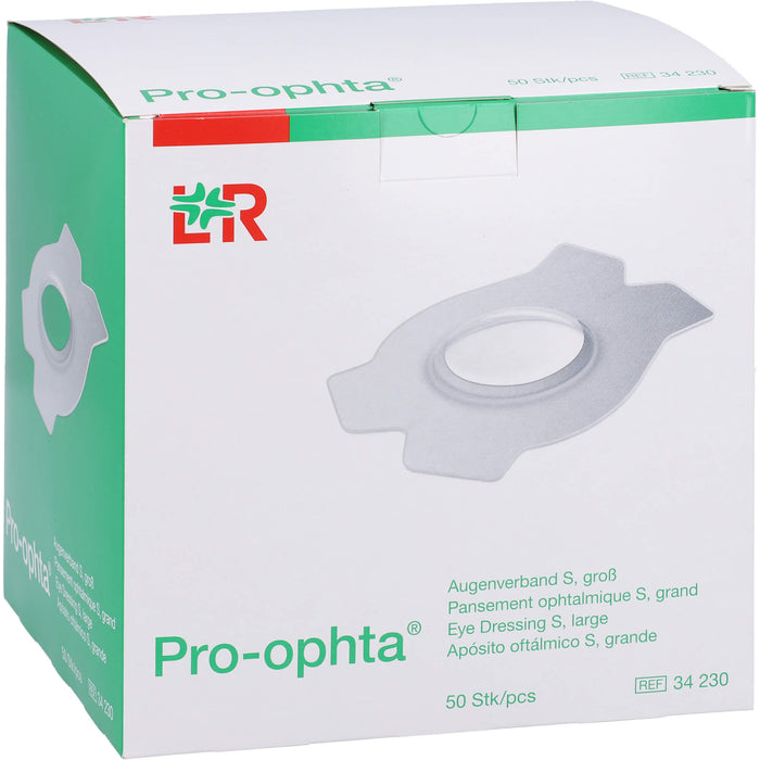 PRO OPHTA Augenverband S gross, 50 St VER