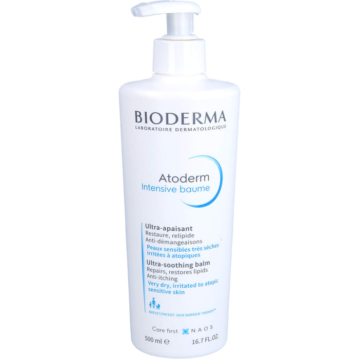 Bioderma Atoderm Intensive Creme bei sehr trockener, empfindlicher, zu Neurodermitis neigender Haut, 500 ml Creme