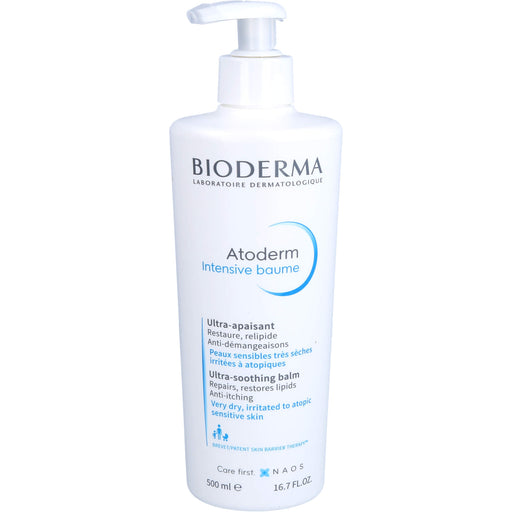 BIODERMA Atoderm Intensive Creme bei sehr trockener, empfindlicher, zu Neurodermitis neigender Haut, 500 ml Creme