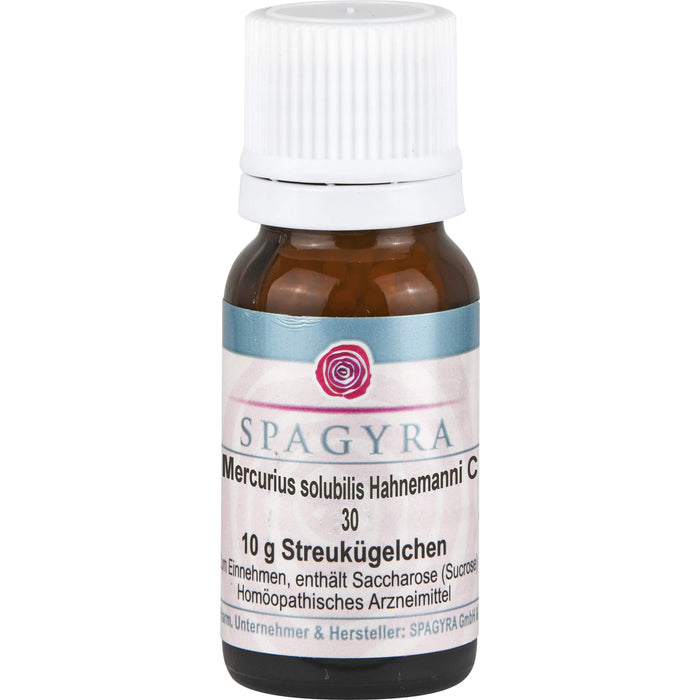 Mercurius solubilis Hahnemanni C 30 Spagyra Globuli, 10 g Globuli