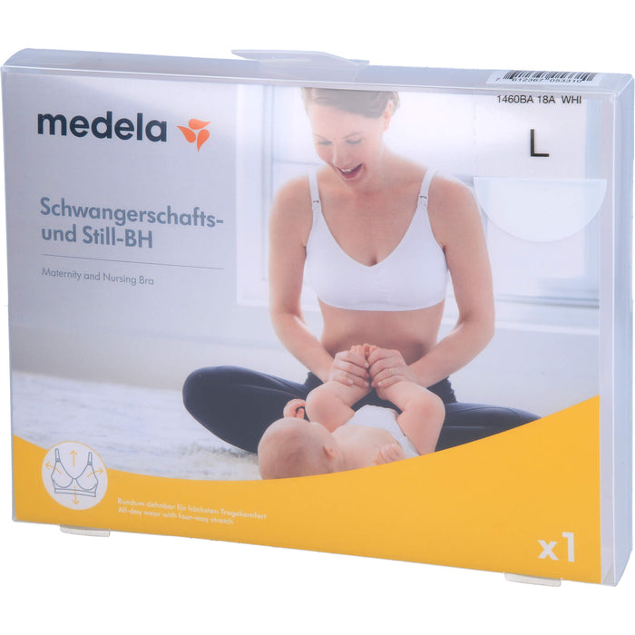 Medela Schwangerschafts- und Still BH L weiß, 1 St