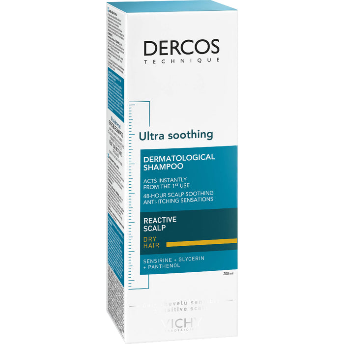 DERCOS Ultra-Sensitiv sanftes Pflege-Shampoo für normale bis trockene Kopfhaut, 200 ml Shampoo