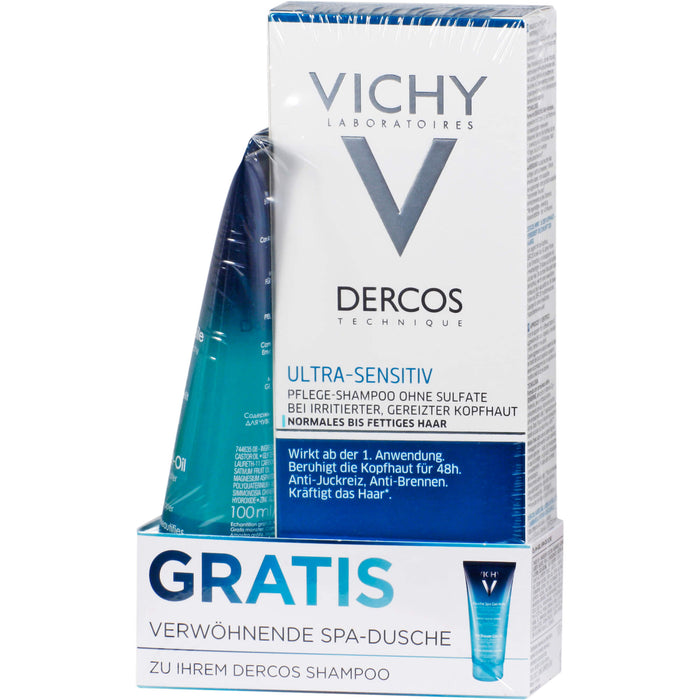 DERCOS Ultra-Sensitiv sanftes Pflege-Shampoo für normale bis fettige Kopfhaut, 200 ml Shampoo