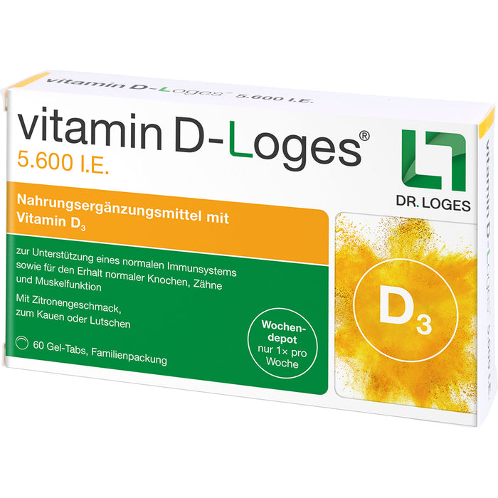 Vitamin D-Loges 5.600 I.E. Gel-Tabs, 60 St. Tabletten