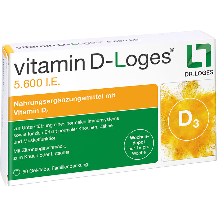 Vitamin D-Loges 5.600 I.E. Gel-Tabs, 60 St. Tabletten