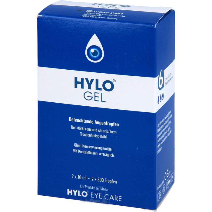 Hylo-Gel Bios Medical befeuchtende Augentropfen, 20 ml Lösung