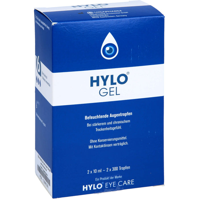 Hylo-Gel Bios Medical befeuchtende Augentropfen, 20 ml Lösung