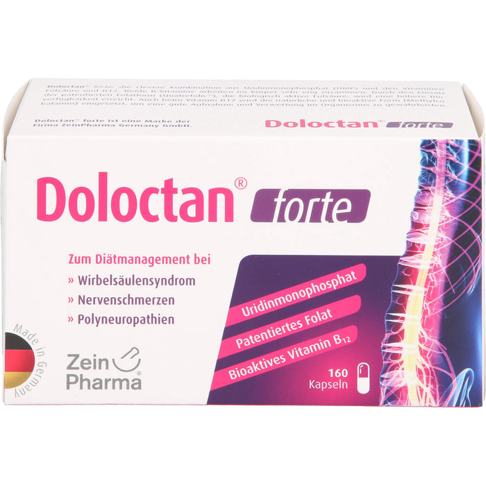 Doloctan forte Kapseln bei Wirbelsäulensyndrom, Nervenschmerzen und Polyneuropathien, 160 St. Kapseln