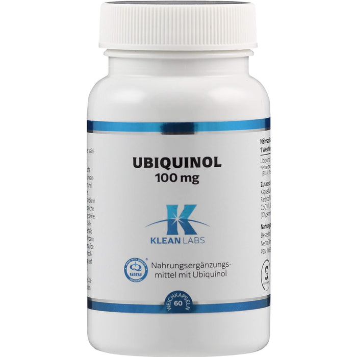 KLEAN LABS Ubiquinol Coenzym Q10 Kapseln, 60 St. Kapseln