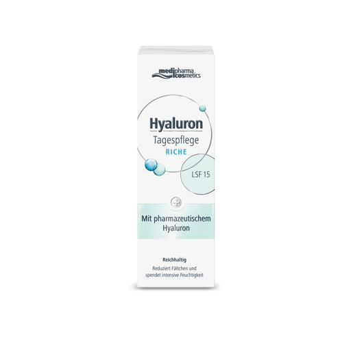 Medipharma Cosmetics Hyaluron Tagespflege riche LSF 15, 50 ml Creme