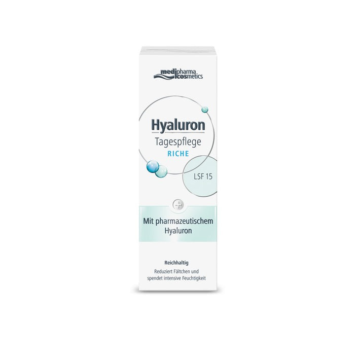 Medipharma Cosmetics Hyaluron Tagespflege riche LSF 15, 50 ml Creme