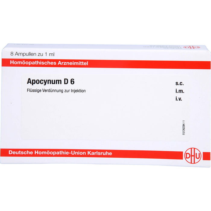 Apocynum D6 DHU Ampullen, 8 St. Ampullen