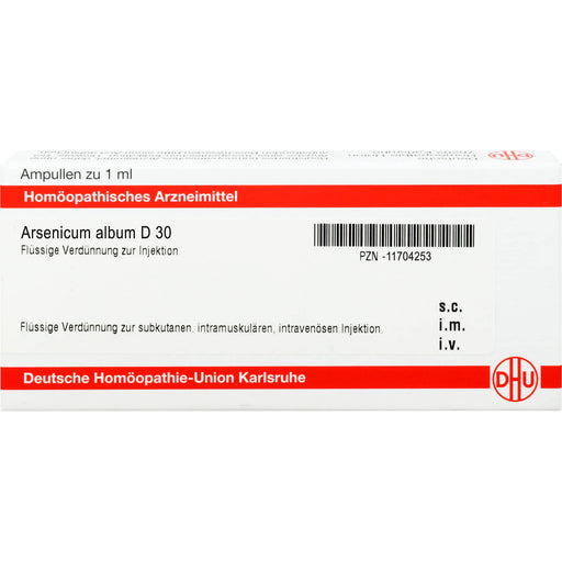 DHU Arsenicum album D30 Ampullen, 8 St. Ampullen