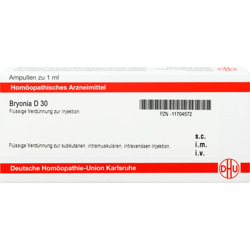 Bryonia D30 DHU Ampullen, 8 St. Ampullen