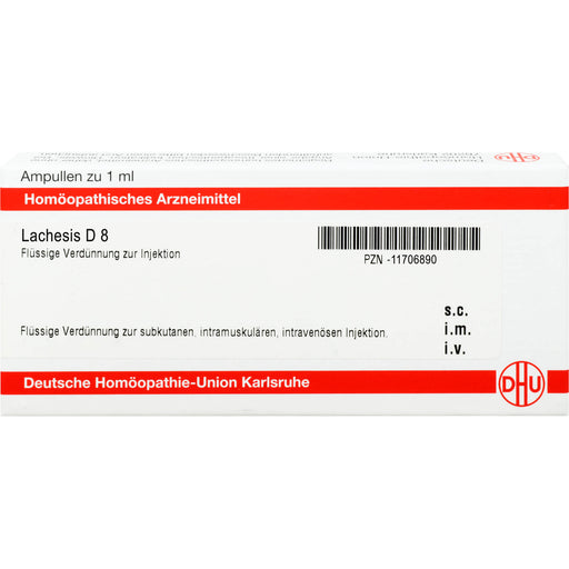 DHU Lachesis D8 Ampullen, 8 St. Ampullen