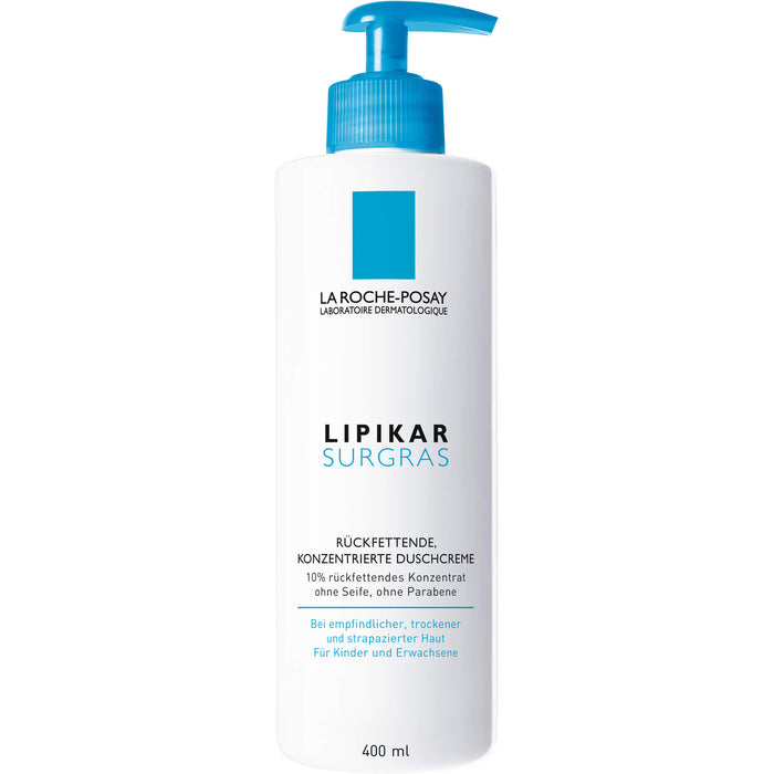 La Roche-Posay Lipikar Surgras rückfettende, konzentrierte Duschcreme, 400 ml Gel