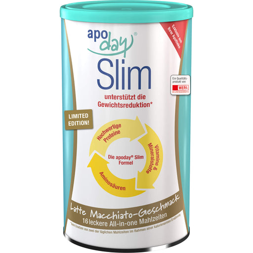 Apoday Slim Pulver Latte Macchiato-Geschmack, 450 g Pulver