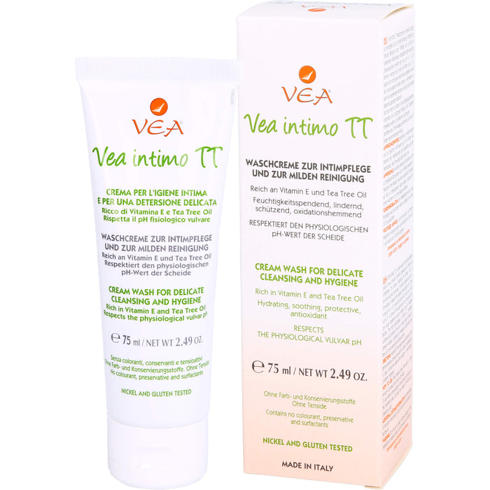 Vea intimo TT Waschcreme zur Intimpflege und zur milden Reinigung, 75 ml Flüssigseife