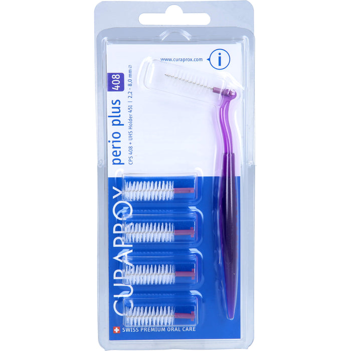 CURAPROX CPS Perio Interd. 408 2,2-8mm 5Bü.+1Hal., 1 St. Packung