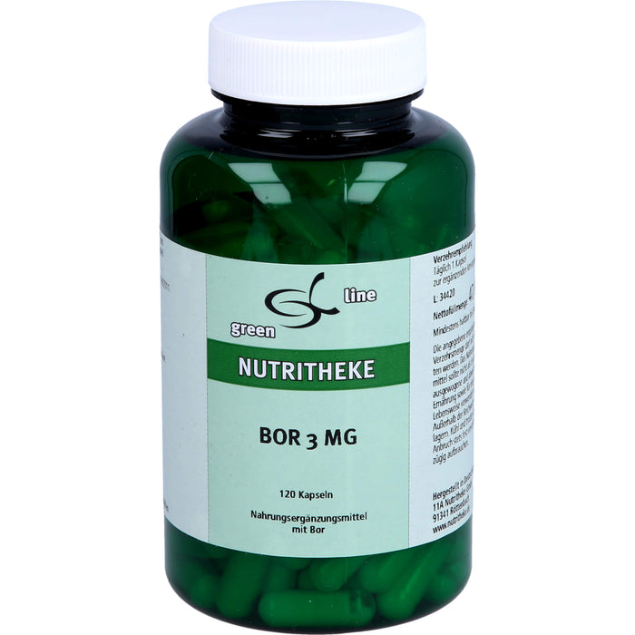 Green Line Nutritheke Bor 3 mg Kapseln, 120 St. Kapseln