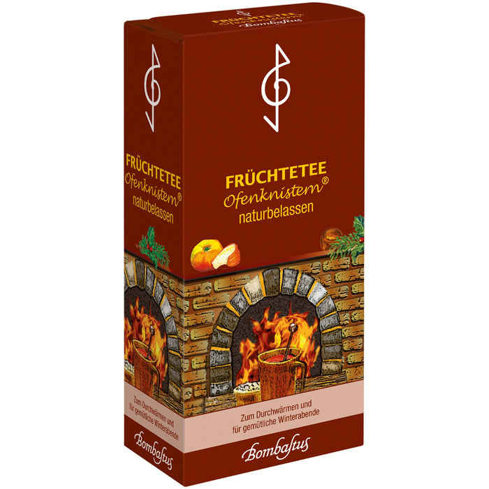 Bombastus Ofenknistern Früchtetee zum Durchwärmen und für gemütliche Winterabende, 200 g Tee