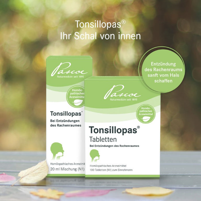 Tonsillopas Mischung bei Entzündungen des Rachenraums, 50 ml Lösung