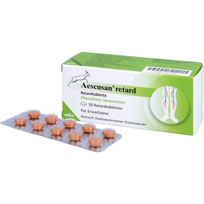 Aescusan Retardtabletten Venenmittel, 50 St. Tabletten