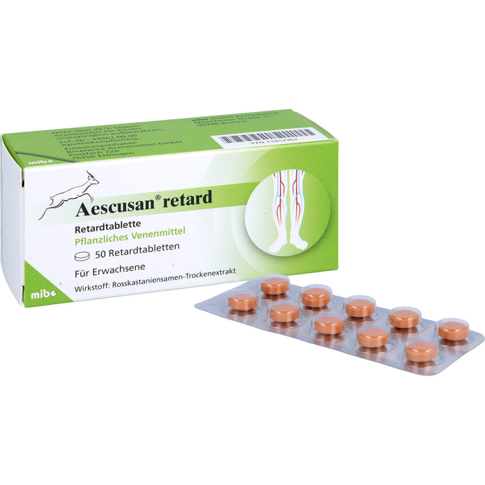 Aescusan Retardtabletten Venenmittel, 50 St. Tabletten