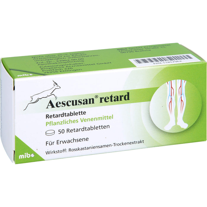 Aescusan Retardtabletten Venenmittel, 50 St. Tabletten