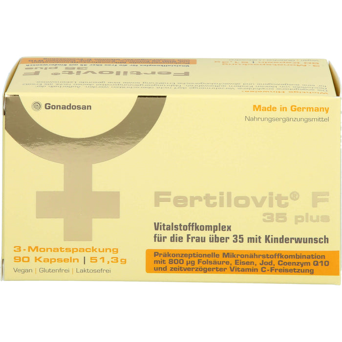 Fertilovit F 35 plus Kapseln für die Frau über 35 mit Kinderwunsch, 90 St. Kapseln