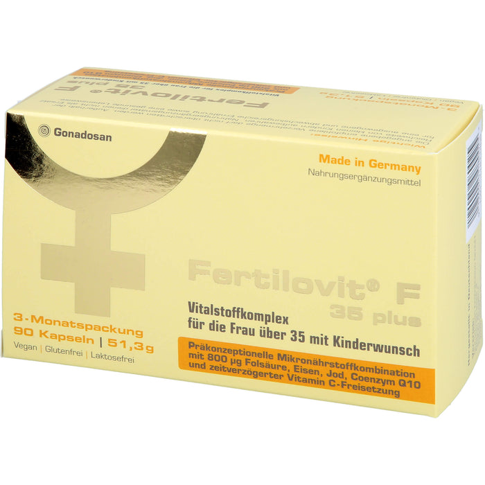 Fertilovit F 35 plus Kapseln für die Frau über 35 mit Kinderwunsch, 90 St. Kapseln