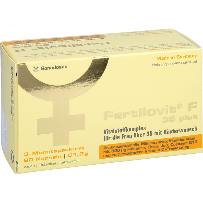 Fertilovit F 35 plus Kapseln für die Frau über 35 mit Kinderwunsch, 90 St. Kapseln