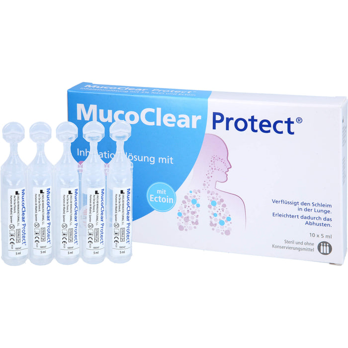 MucoClear Protect hypertone Salzlösung Inhalationslösung 3% NaCl mit Ectoin, 50 ml Lösung