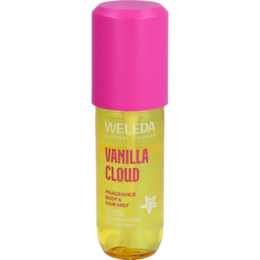 WELEDA Vanilla Cloud Fragrance Body & Hair Mist Spray sinnlich duftende Summer Vibes für Haut und Haare, 95 ml Spray