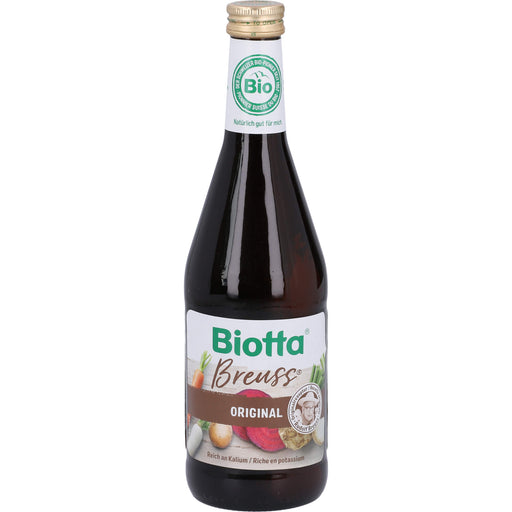Biotta Breuss Original Gemüsesaft-Mischung reich an Kalium, 500 ml Lösung