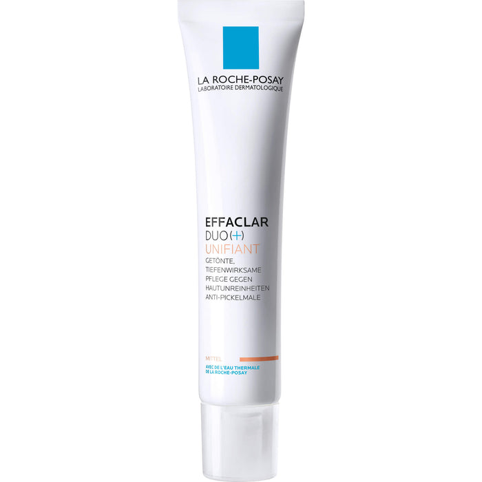 La Roche-Posay Effaclar Duo+M Unifiant getönte, dreifach tiefenwirksame Pflege gegen Unreinheiten Mittel, 40 ml Creme