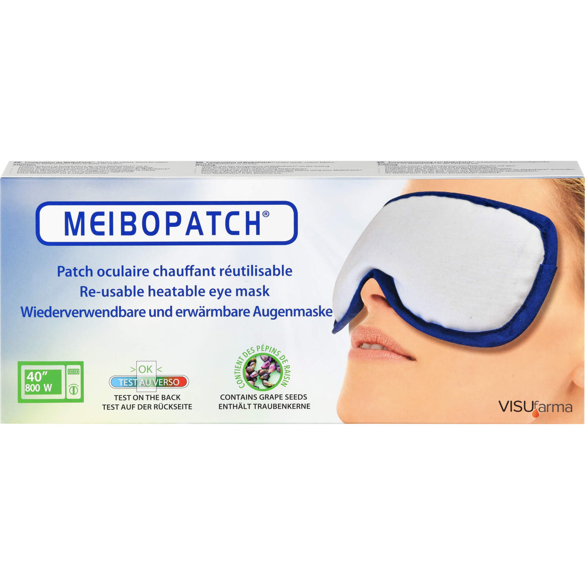 MEIBOPATCH wiederverwendbare und erwärmbare Augenmaske, 1 St. Masken ...