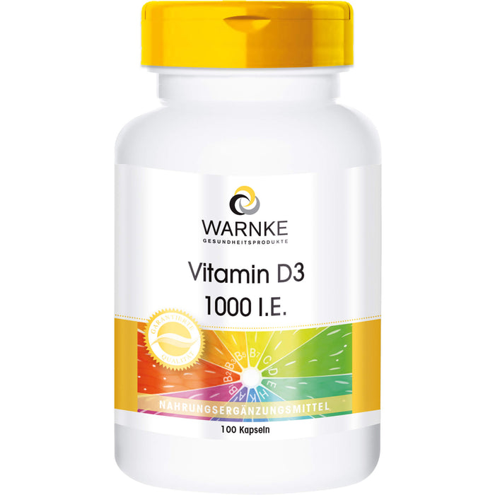 WARNKE Vitamin D3 1000 I.E. Kapseln, 100 St. Kapseln