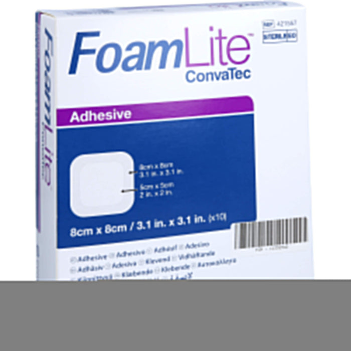 Foam Lite ConvaTec adhäsiv 8x8cm, 10 St VER
