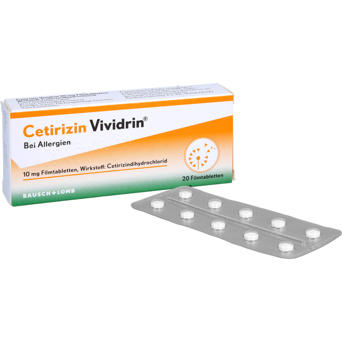 Cetirizin Vividrin 10 mg Filmtabletten, 20 St. Tabletten