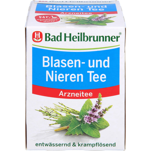 Bad Heilbrunner Blasen- und Nieren Tee entwässernd und krampflösend, 8 St. Filterbeutel