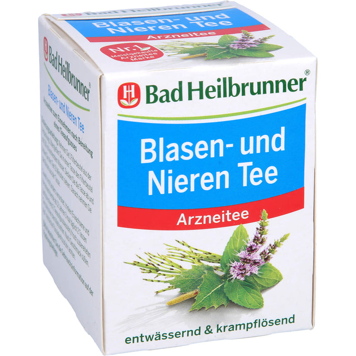 Bad Heilbrunner Blasen- und Nieren Tee entwässernd und krampflösend, 8 St. Filterbeutel