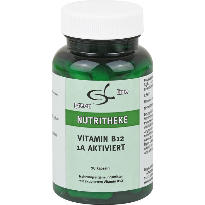 Green Line Nutritheke Vitamin B12 1A aktiviert Kapseln, 90 St. Kapseln